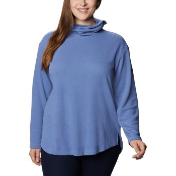 Columbia Ženske Majice S Kapuljačom - Pine Street Split Cowl Neck Plus Size Plave | OCEQ-15806